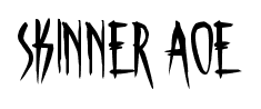 Skinner Aoe font